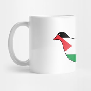 Free Palestine Flag Peace Dove Mug